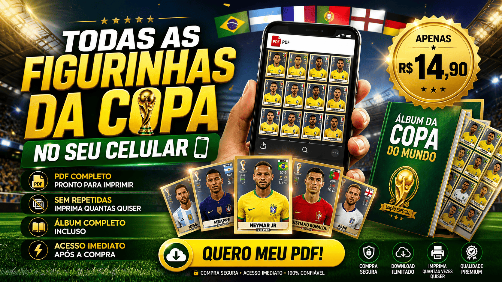 Figurinhas Digitais Copa 2026